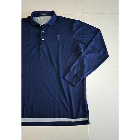 Turtleson Norman Mini Polka Dot Performance Polo Golf Shirt Size XL Long Sleeve - Picture 3 of 12